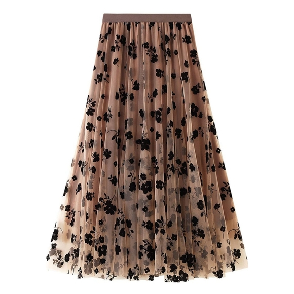 Women Skirt Tutu Tulle Elastic High Waist Layered - Picture 2 of 4